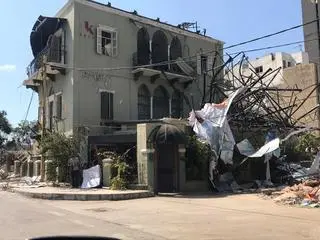 Bejrut, zniszczone miasto po eksplozji w porcie 