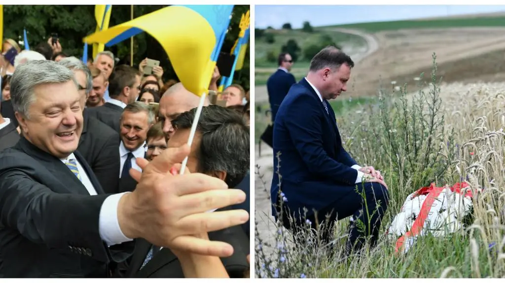 Duda wspomniał ofiary rzezi wołyńskiej Poroszenko - akcji odwetowej