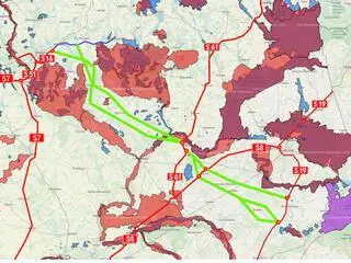Alternatywny przebieg podlaskiego odcinka