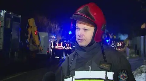Straż pożarna o wybuchu