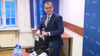 Sędzia Mariusz Witkowski podczas publicznego wysłuchania kandydatów do KRS, 2018 r.