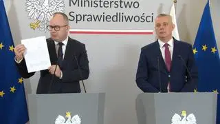 Adam Bodnar prezentuje wniosek o uchylenie immunitetu Michała Wosia