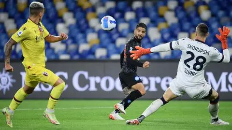 Skorupski bez szans w Neapolu. Zespół Zielińskiego ponownie liderem Serie A