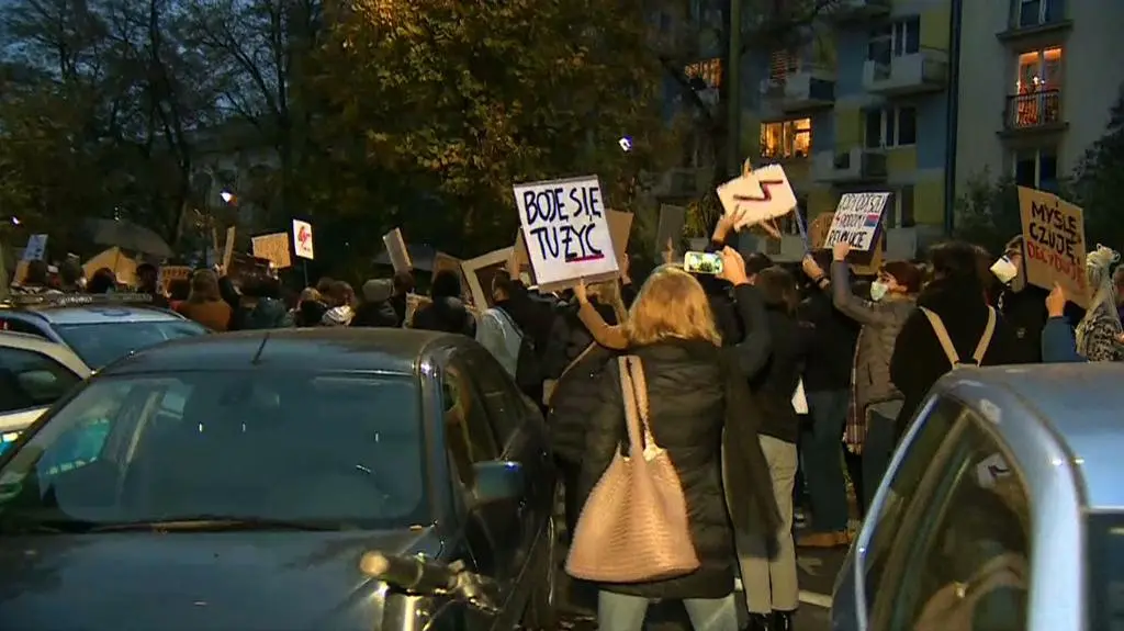 Protest w Krakowie