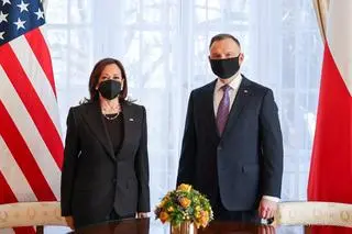 Kamala Harris i Andrzej Duda