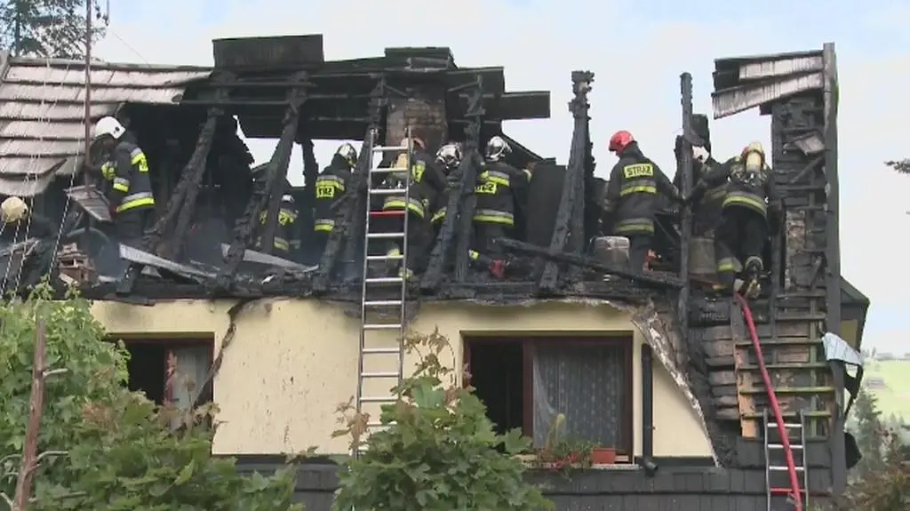 Pożar w Zakopanem spowodowany przez wichury
