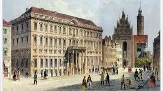 Pałac Haztfeldów w połowie XIX wieku