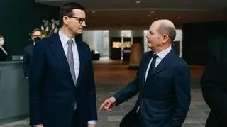 Mateusz Morawiecki i Olaf Scholz
