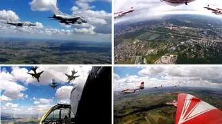 Warszawa z lotu ptaka. Tak wyglądała parada z perspektywy pilotów