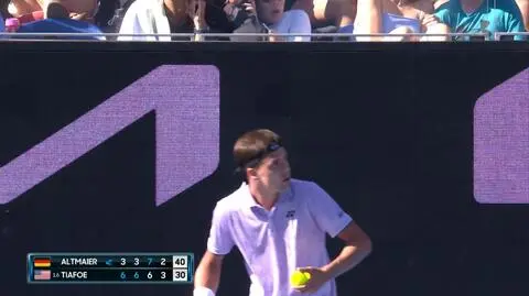 Potężny wybuch przestraszył niemieckiego tenisistę