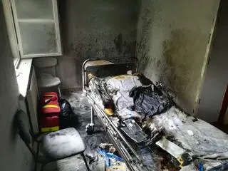 Paliło się całe łóżko pacjentki