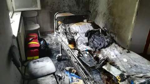 Paliło się całe łóżko pacjentki