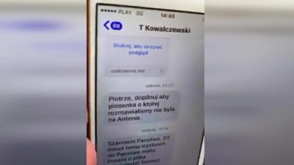 SMS do Piotra Metza