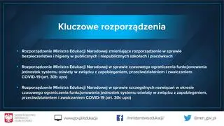 Bezpieczny powrót do szkół - kluczowe rozporządzenia