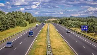 Autostrada A4 w okolicach Krakowa