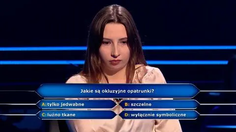 Pytanie w "Milionerach" za 40 tysięcy złotych o okluzyjne opatrunki