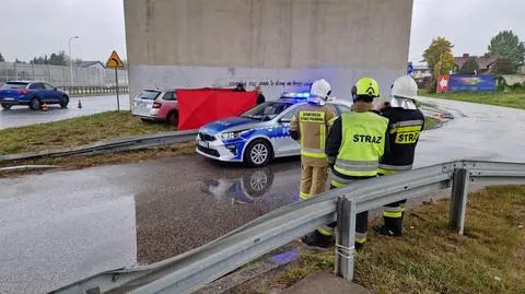 "Przodem pojazdu uderzył w betonową ścianę wiaduktu drogowego". Zginął na miejscu