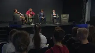 Spotkanie z bohaterami filmu "Sędziowie pod presją" w Pleszewie