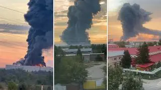 Ataki Ukrainy, trafiona rafineria i centrum logistyczne. Rosja o ofiarach
