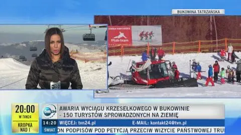 W poniedziałek doszło do awarii wyciągu w Bukowinie Tatrzańskiej