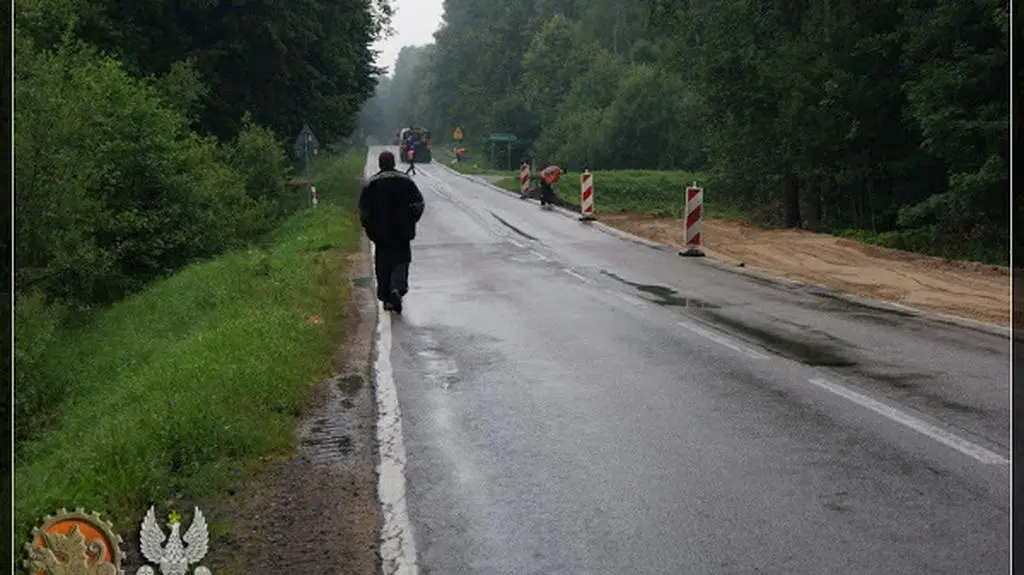 Modernizowana droga Gołdap - Kowale Oleckie