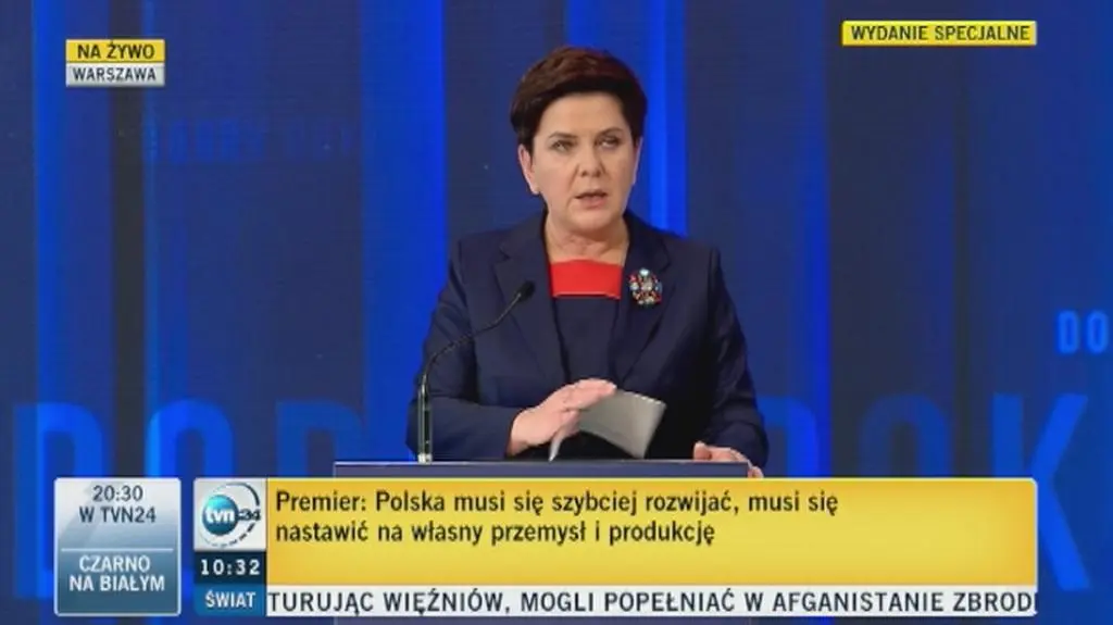 Beata Szydło o wspieraniu przedsiębiorców