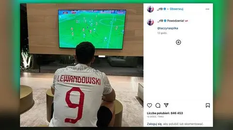 Pod czujnym okiem kapitana. Lewandowski kibicował Polakom