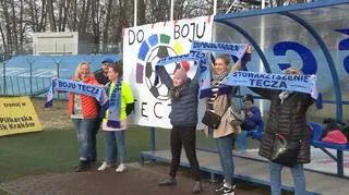 Mecz Hutnika Kraków z podopiecznymi stowarzyszenia Tęcza