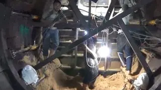 Tunel Hamasu. Ujęcie z nagrania udostępnionego przez armię izraelską 