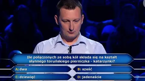 Milionerzy: pierniczki w pytaniu za 10 tysięcy złotych