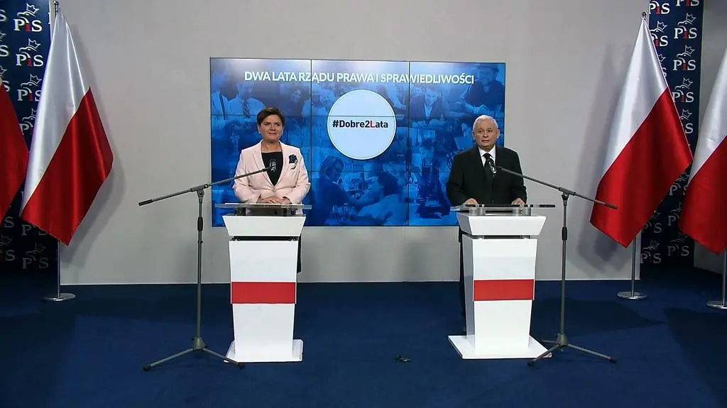Jarosław Kaczyński podsumowuje 2 lata rządów PiS