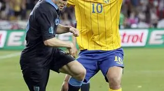 Zlatan Ibrahimovic ze Szwecji i  James Milner z Anglii