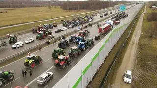 Protest rolników w Piotrkowie Trybunalskim