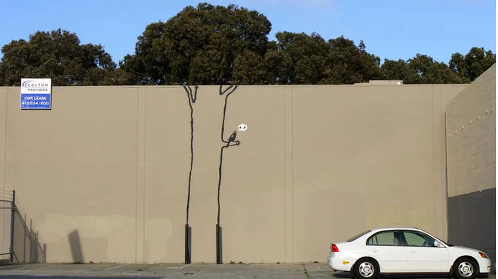 Mural "Bird Singing in Tree", San Francisco, 2010