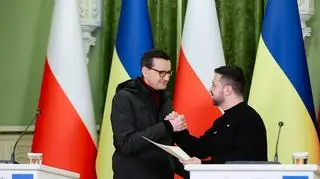 Mateusz Morawiecki i Wołodymyr Zełenski