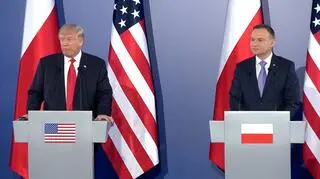 Wystąpienie Donalda Trumpa na konferencji na Zamku Królewskim