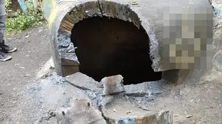 Zniszczone schrony w Piekarach Śląskich
