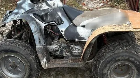 Mężczyzna jechał niezarejestrowanym quadem