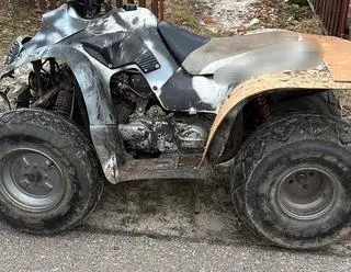 Mężczyzna jechał niezarejestrowanym quadem