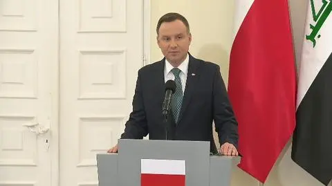 Prezydent Duda na konferencji z prezydentem Iraku