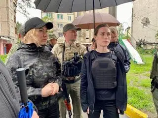 Fińska premier Sanna Marin w Buczy