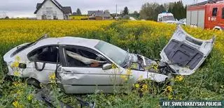 Do wypadku doszło w gminie Działoszyce (woj. świętokrzyskie)