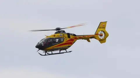 Na miejscu pojawił się śmigłowiec Lotniczego Pogotowia Ratunkowego