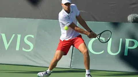 Hurkacz zgodnie z planem. Polacy prowadzą w meczu Pucharu Davisa