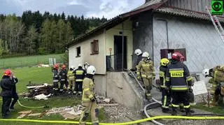Pożar domu
