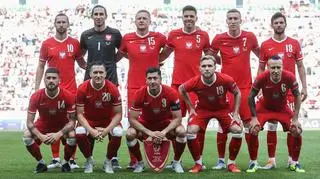 Poland's national team before June's League of Nations match against Wales
