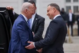 Joe Biden i Andrzej Duda