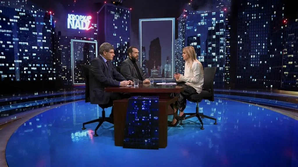 Jerzy Marek Nowakowski i Piotr Łukasiewicz w "Kropce nad i" 