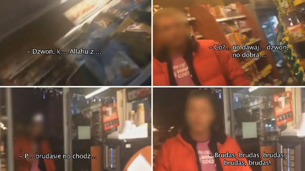 "Ale mnie te brudasy wkur...". Palestyńczyk z Łodzi nagrał agresywnego rasistę