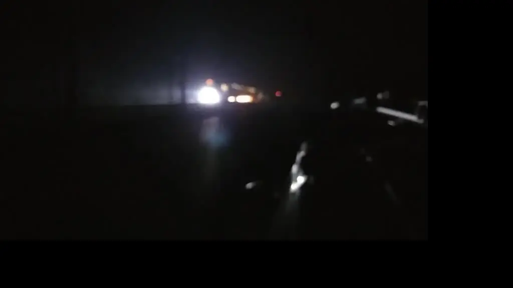 Spod pociągu leciały iskry